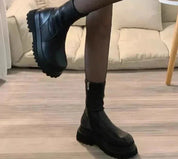 Dames Platform Chelsea Enkellaarsjes – Liora | Warme Voering, Vegan Leer en Gripzool
