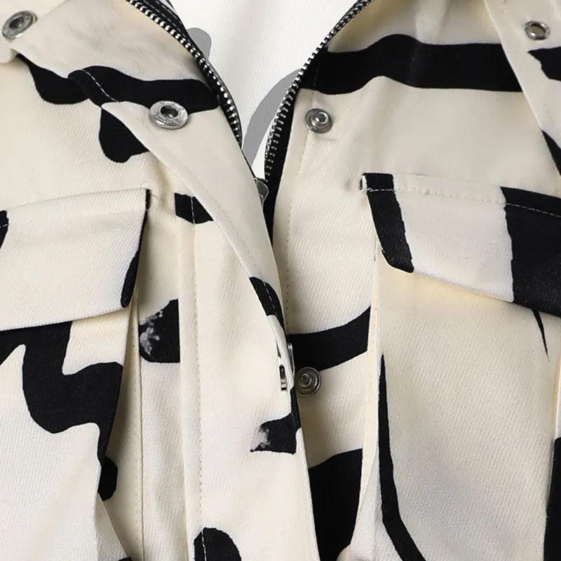 Dames Cropped Bomberjack – Kort Zomerjack met Knopen, Zakken en Opstaande Kraag