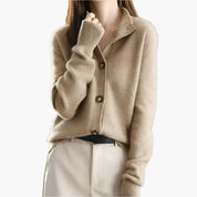 Dames Gebreid Vest – Casual Knitted Cardigan met Knoopsluiting voor Herfst & Winter