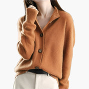Dames Gebreid Vest – Casual Knitted Cardigan met Knoopsluiting voor Herfst & Winter