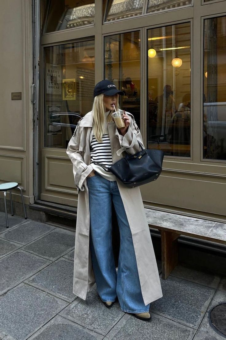 MARLEEN dames trenchcoat – elegante lange jas met ceintuur & klassieke snit