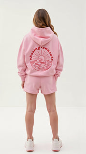 Abigail hoodie dames – geborduurde trui met capuchon en tropisch design