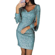 Anika glitter avondjurk – elegante lange jurk voor feestelijke gelegenheden