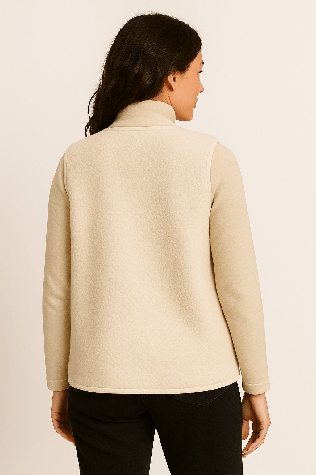 Dione pluche gilet – stijlvol en zacht mouwloos vest voor dames