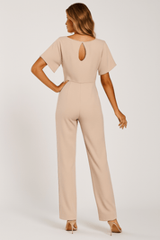 Elva jumpsuit met strikceintuur – elegante dames overall voor dag en avond