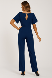 Elva jumpsuit met strikceintuur – elegante dames overall voor dag en avond