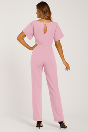 Elva jumpsuit met strikceintuur – elegante dames overall voor dag en avond