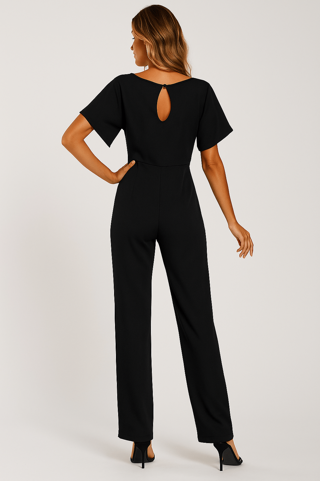 Elva jumpsuit met strikceintuur – elegante dames overall voor dag en avond