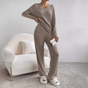 Evangeline tweedelig loungepak – comfortabel dames set met moderne pasvorm