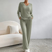 Evangeline tweedelig loungepak – comfortabel dames set met moderne pasvorm