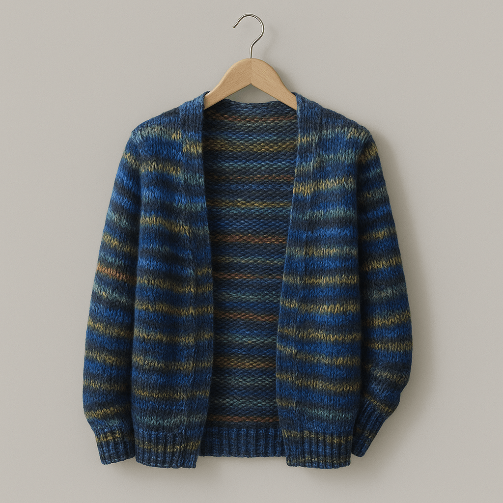 Mette multicolor dames cardigan – warme en stijlvolle gebreide vest