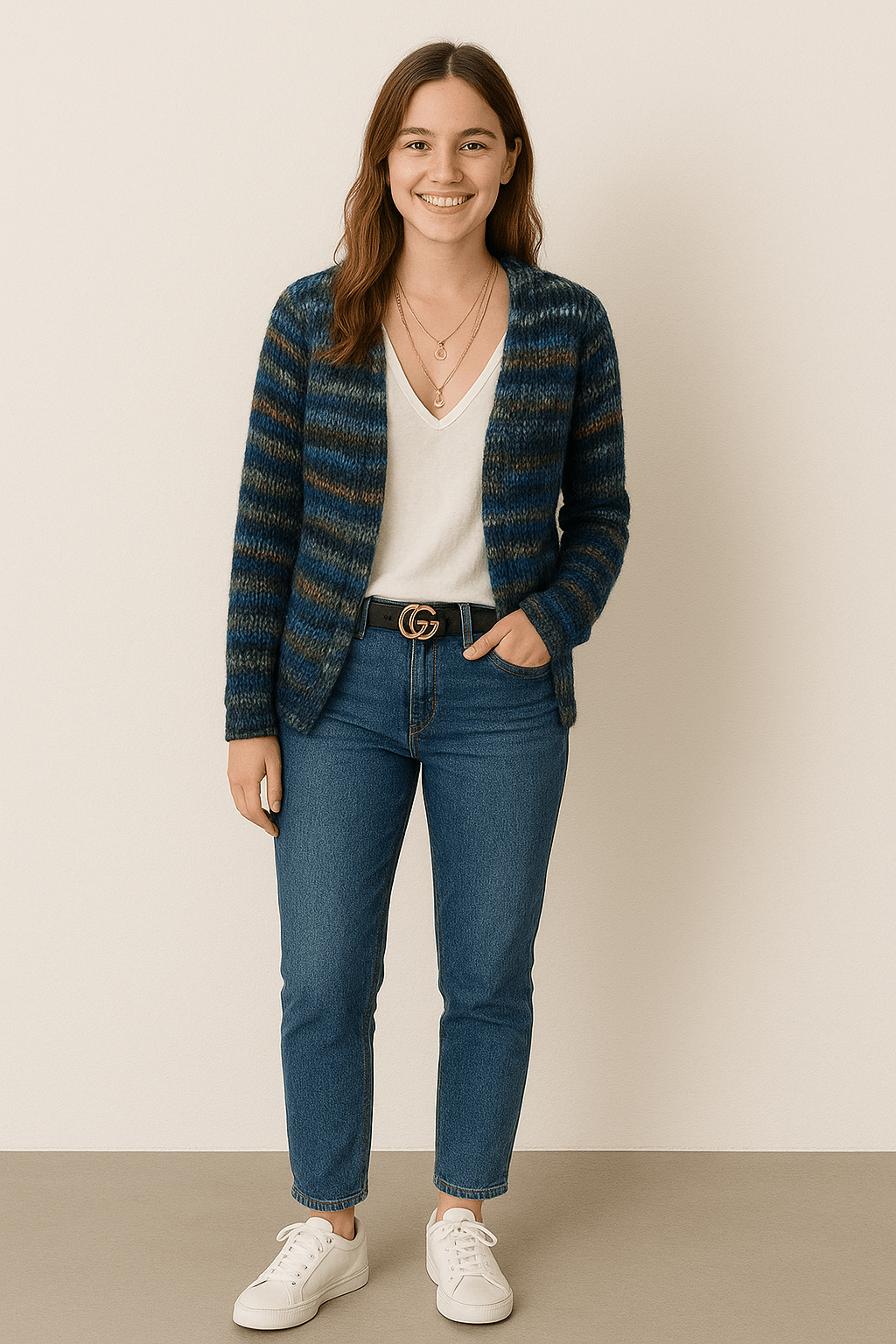 Mette multicolor dames cardigan – warme en stijlvolle gebreide vest