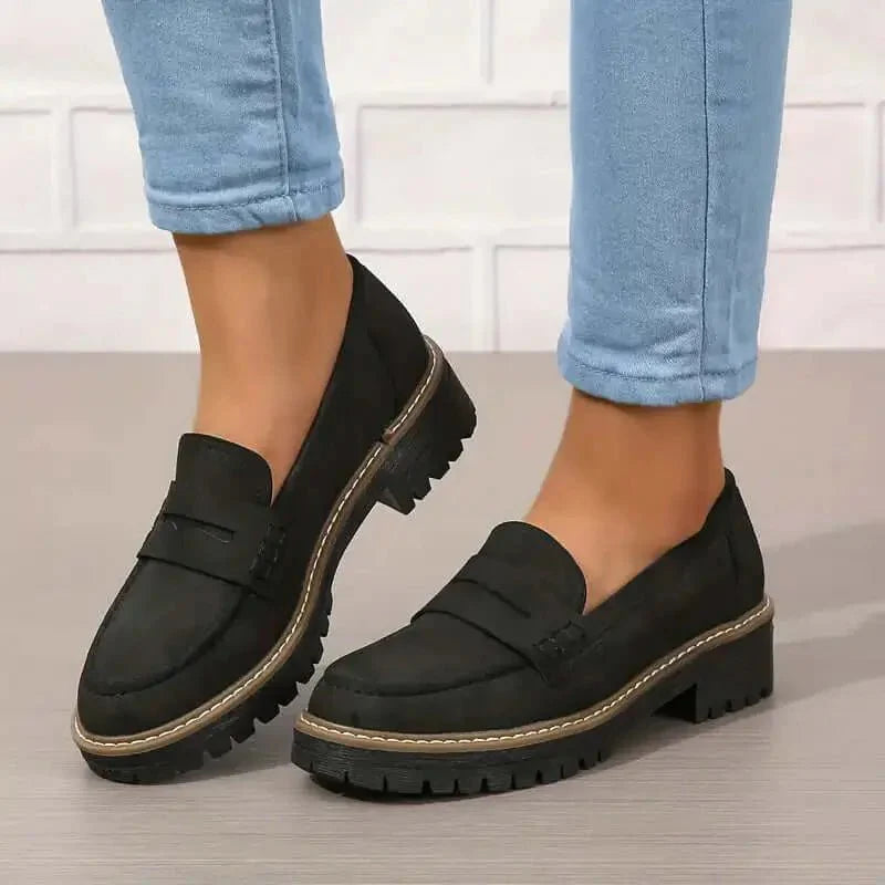 Chunky loafers dames – comfortabele instappers met dikke zool en klassieke look