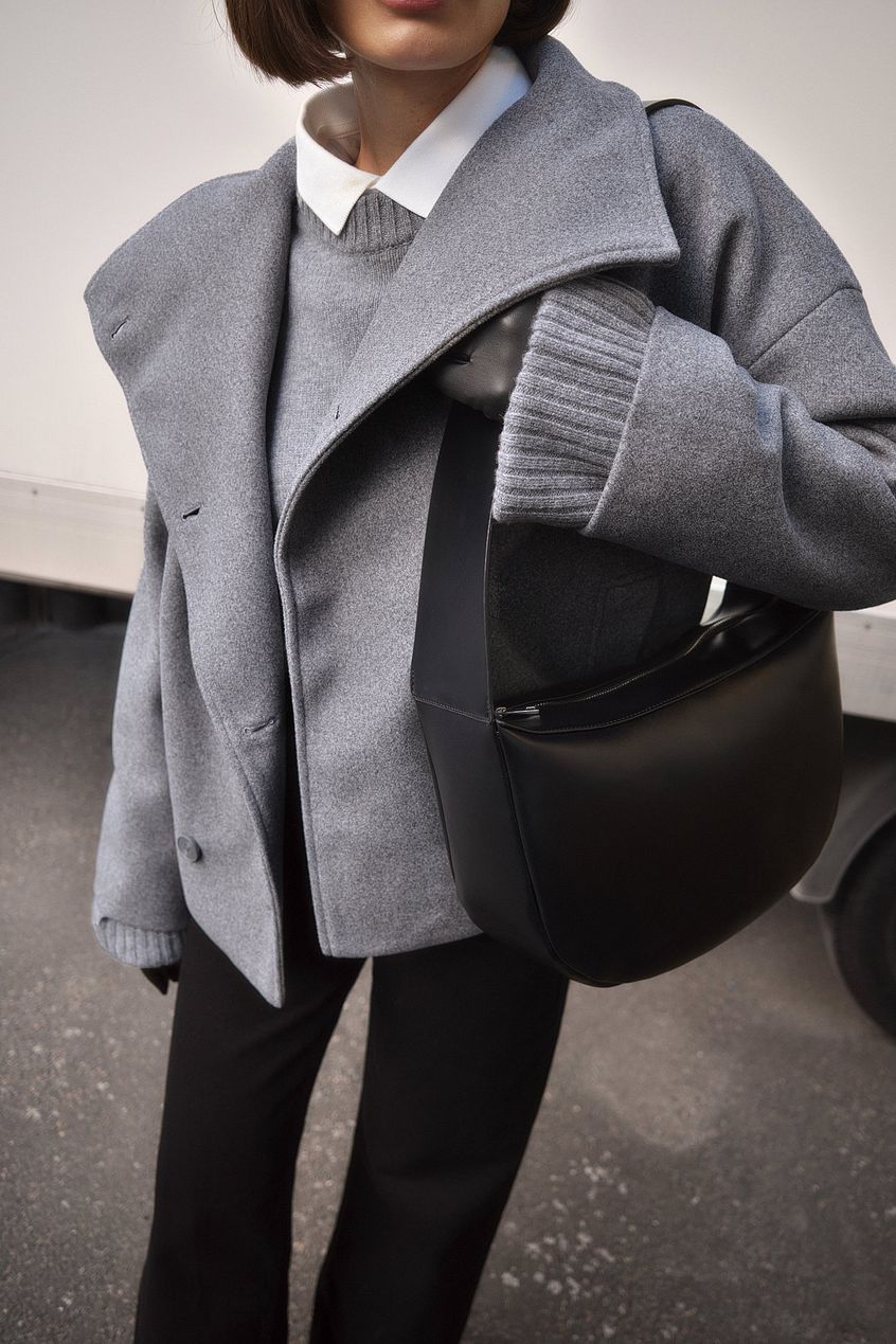 Daphné dames winterjas – elegante wollen winterjas met dubbele knoopsluiting