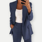Dames blazer en pantalon set – elegante Loravelle damespak in meerdere kleuren