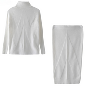 Leona Gebreide Set – Luxe Coltrui & Broek voor Warmte en Stijl