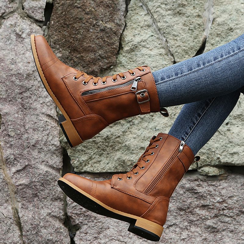 Orthopedische leren enkellaarzen dames – elegante en comfortabele laarzen met steun
