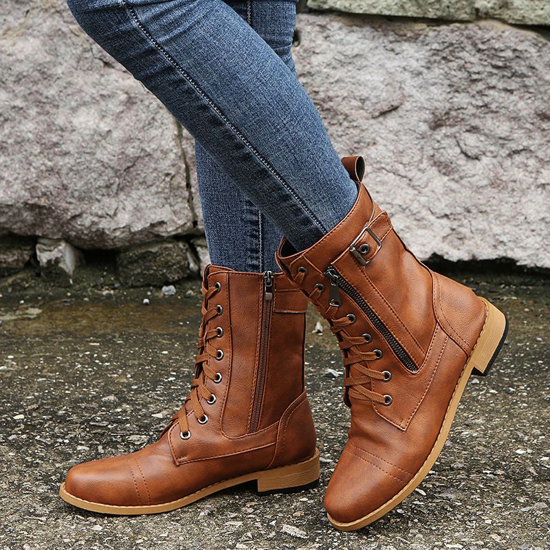 Orthopedische leren enkellaarzen dames – elegante en comfortabele laarzen met steun