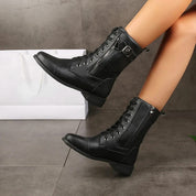 Orthopedische leren enkellaarzen dames – elegante en comfortabele laarzen met steun