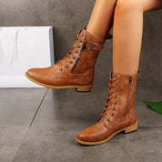 Orthopedische leren enkellaarzen dames – elegante en comfortabele laarzen met steun