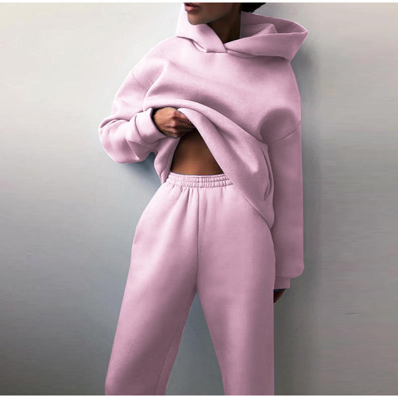 Oversized High Waist Joggingpak Dames – Comfortabel Trainingspak met Hoodie en Broek