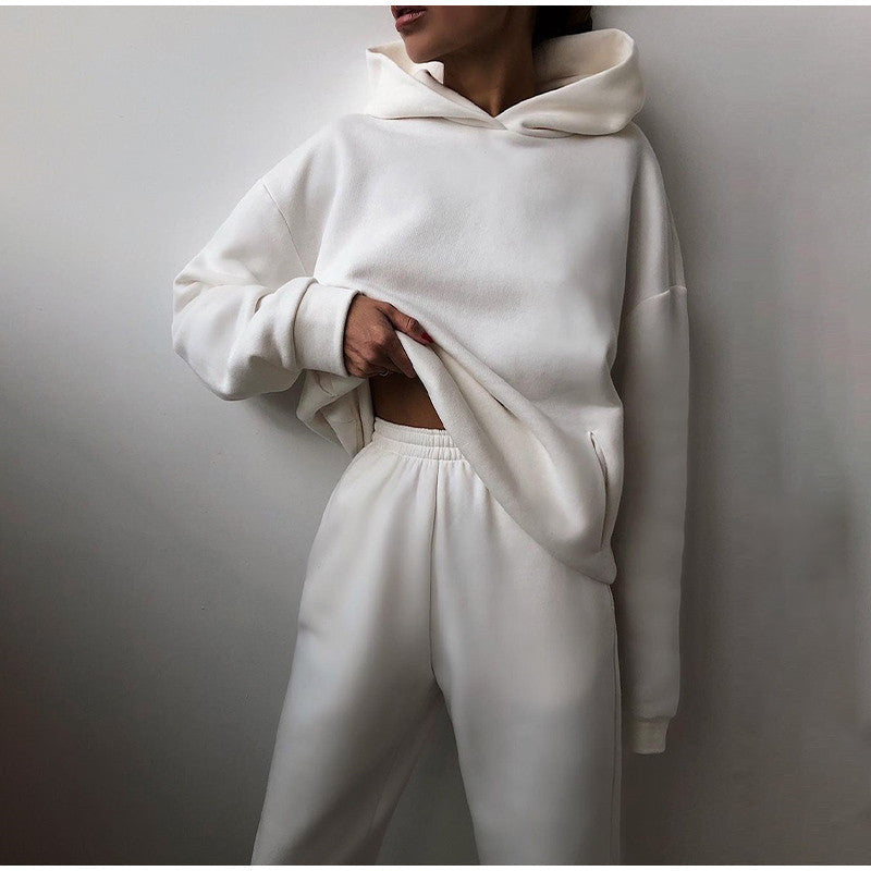 Oversized High Waist Joggingpak Dames – Comfortabel Trainingspak met Hoodie en Broek