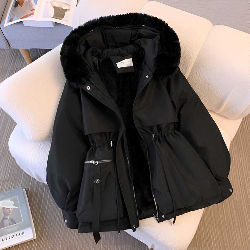 Suzan dames winterjas – elegante gewatteerde jas met waterafstotende afwerking