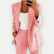 Dames blazer en pantalon set – elegante Loravelle damespak in meerdere kleuren