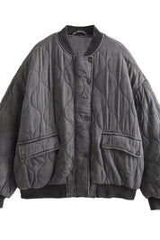 Linda gewatteerd oversized bomberjack dames – trendy damesjas