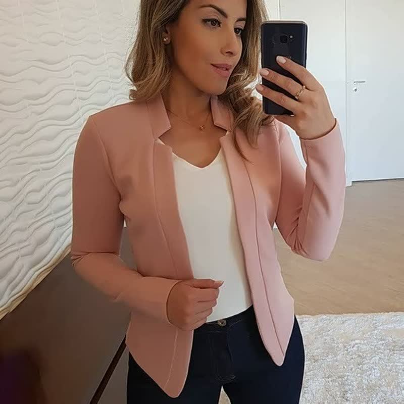 ElegantBlazer dames – chique blazer in 6 kleuren, S t/m 5XL