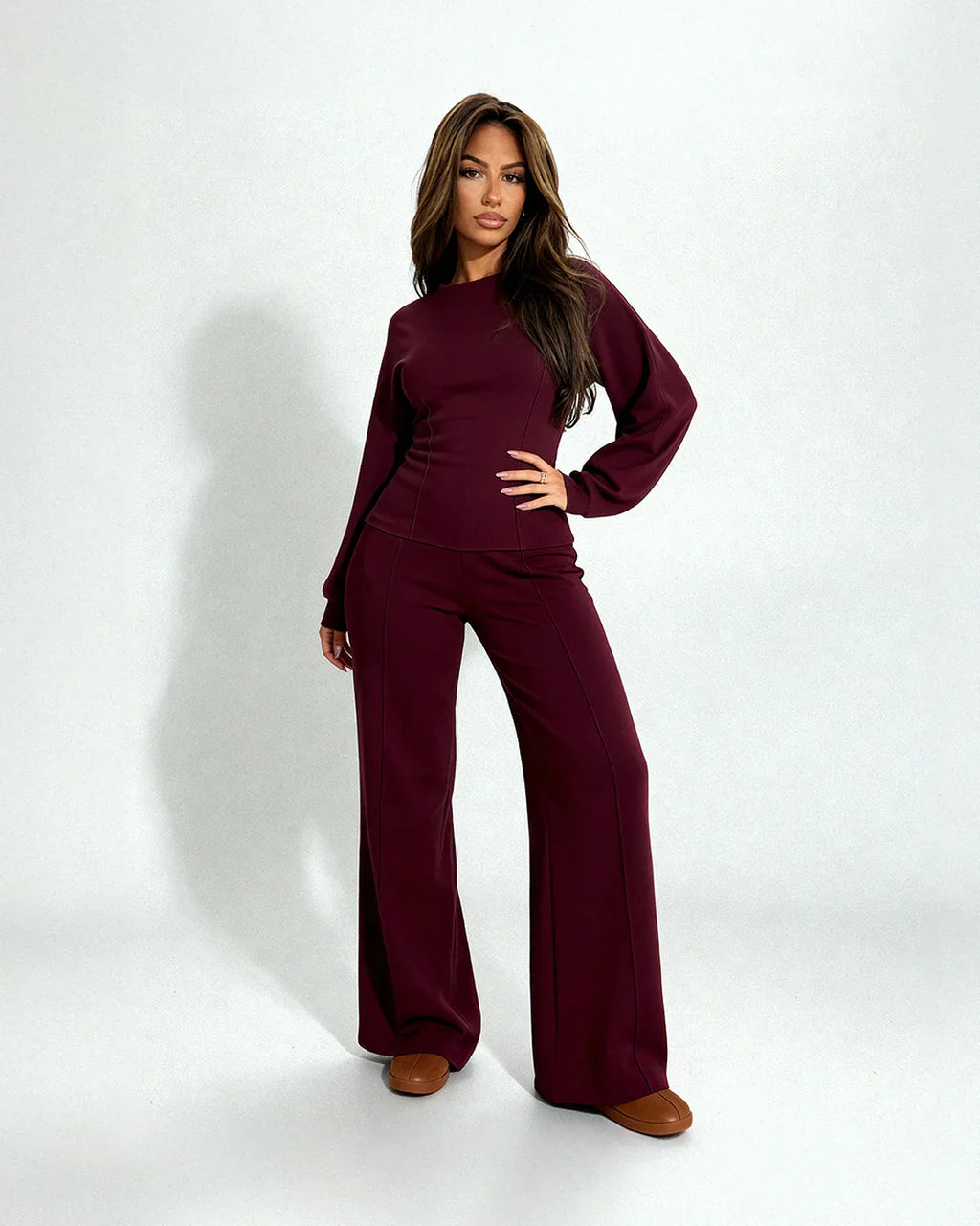 Chique dames set – elegante tweedelige outfit met flatterende pasvorm