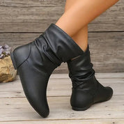 Shira leren laarzen dames – stijlvolle en comfortabele leren boots met stevige zool