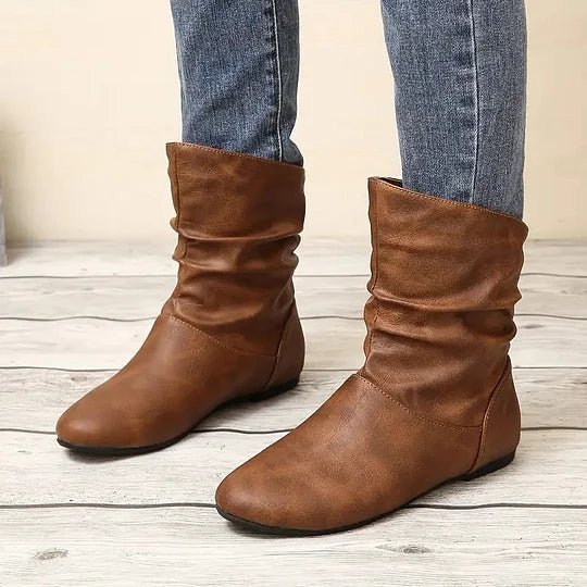 Shira leren laarzen dames – stijlvolle en comfortabele leren boots met stevige zool