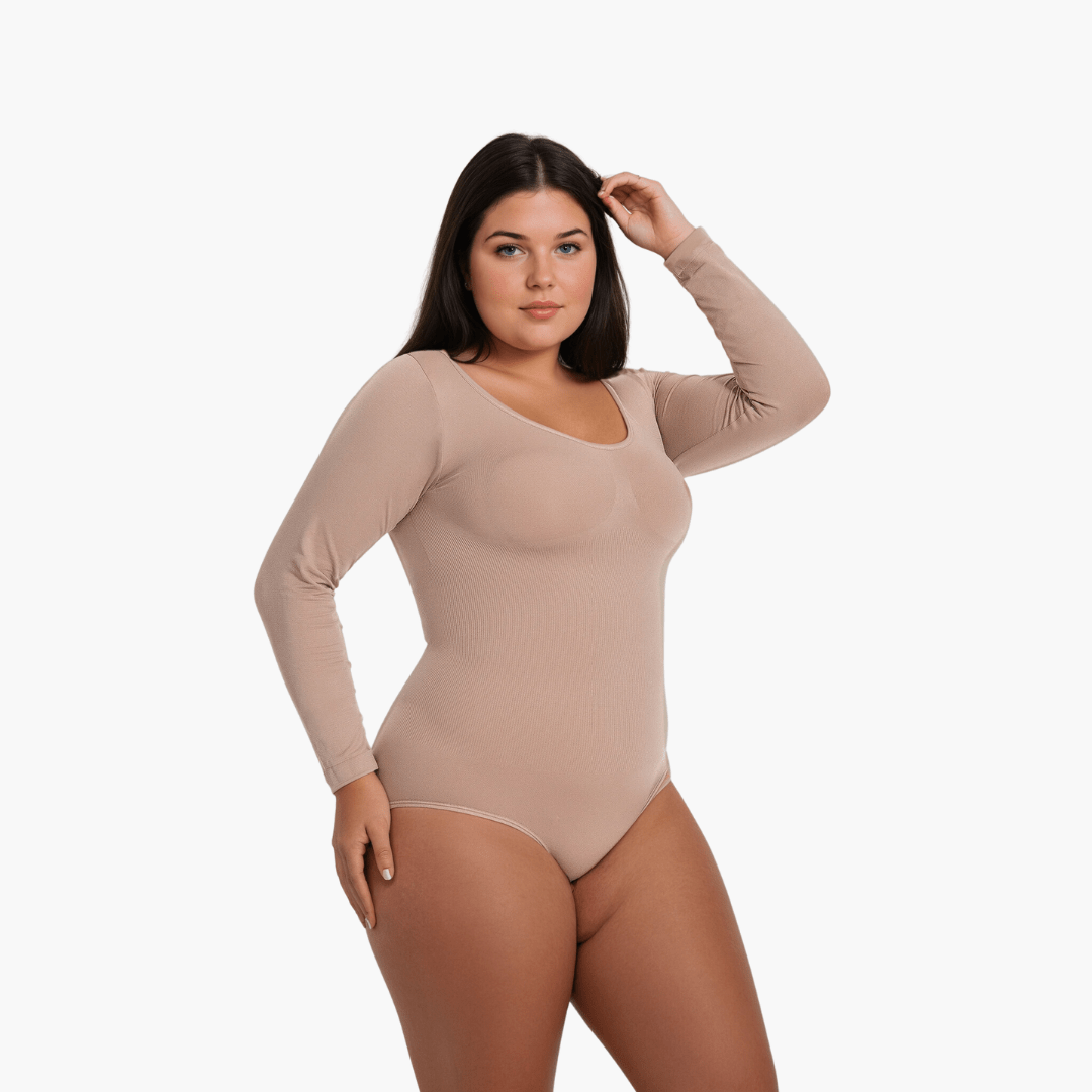 Snatching Shapewear Longsleeve Bodysuit – Comfortabel & Naadloos Corrigerend Ondergoed