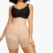 Hoog Getailleerde Bodyshaper Short – Verstelbare Compressie & Naadloze Shaping