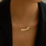 Sophie mama-hart hanger halsketting – elegant cadeau voor Moederdag