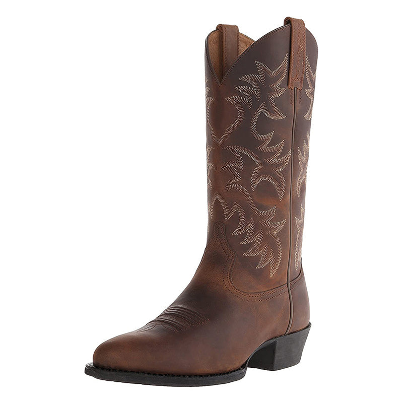 Cowboylaarzen Dames – Leren Halflange Western Boots met Comfortabele Pasvorm | Romeo Model
