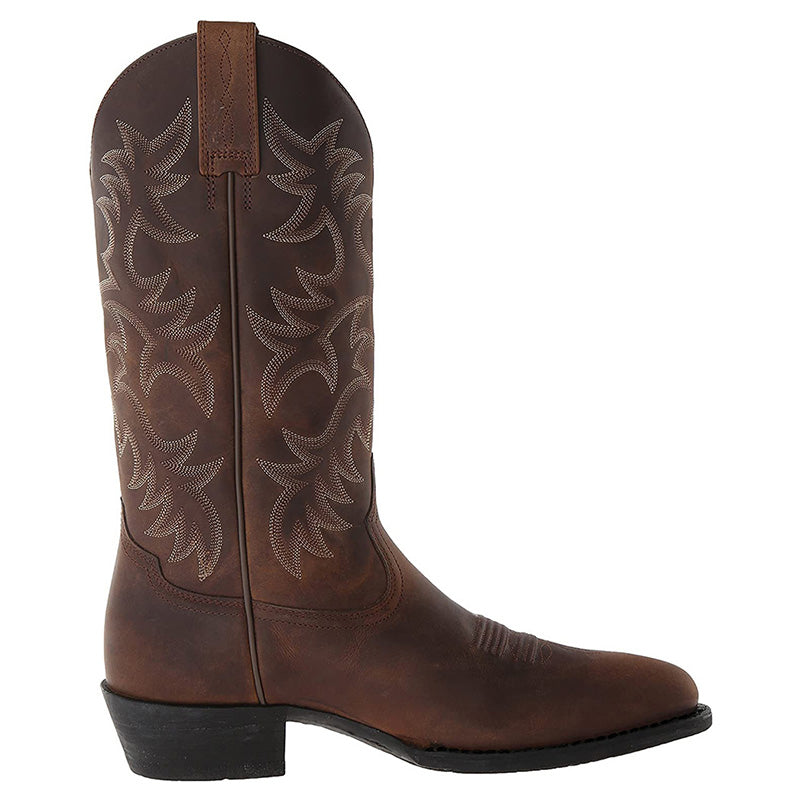 Cowboylaarzen Dames – Leren Halflange Western Boots met Comfortabele Pasvorm | Romeo Model