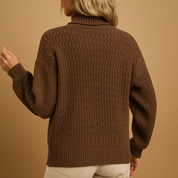 Annelies | Stijlvolle Coltrui Gebreide Trui voor Dames – Elegant, Comfortabel & Veelzijdig