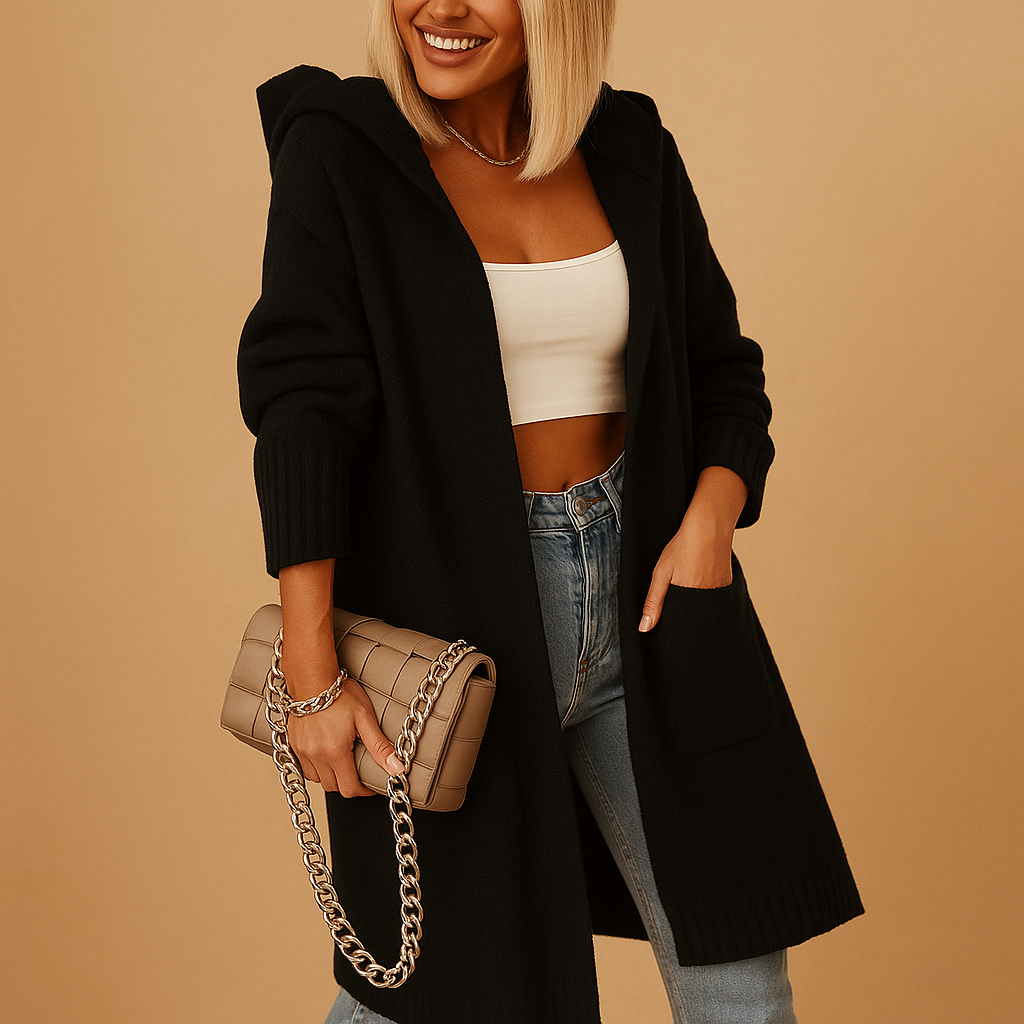 Streetwear jas dames Lotte – lichte urban jas met capuchon & ritssluiting
