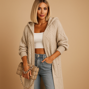 Streetwear jas dames Lotte – lichte urban jas met capuchon & ritssluiting