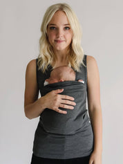 CozyCarry baby draagshirt | Comfortabel draag-T-shirt voor ouders | Borstvoedingsshirt