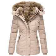 Tommy damesjas – warm winterjack met kraag en bontvoering