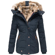 Tommy damesjas – warm winterjack met kraag en bontvoering