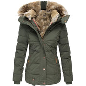 Tommy damesjas – warm winterjack met kraag en bontvoering