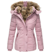 Tommy damesjas – warm winterjack met kraag en bontvoering