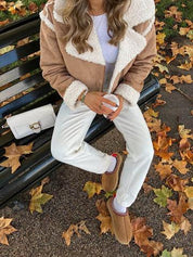 Tasman dames pantoffels – warme suède pantoffels met schapenwollen voering