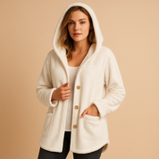 Wintermantel dames Femke – warme jas met capuchon & isolerende voering