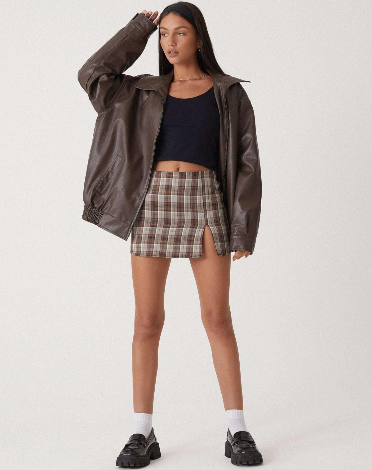 Losse dames leren jas – trendy PU-leren jack met casual pasvorm