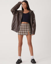 Losse dames leren jas – trendy PU-leren jack met casual pasvorm